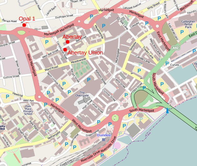 Dundee map
