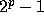 2^p - 1